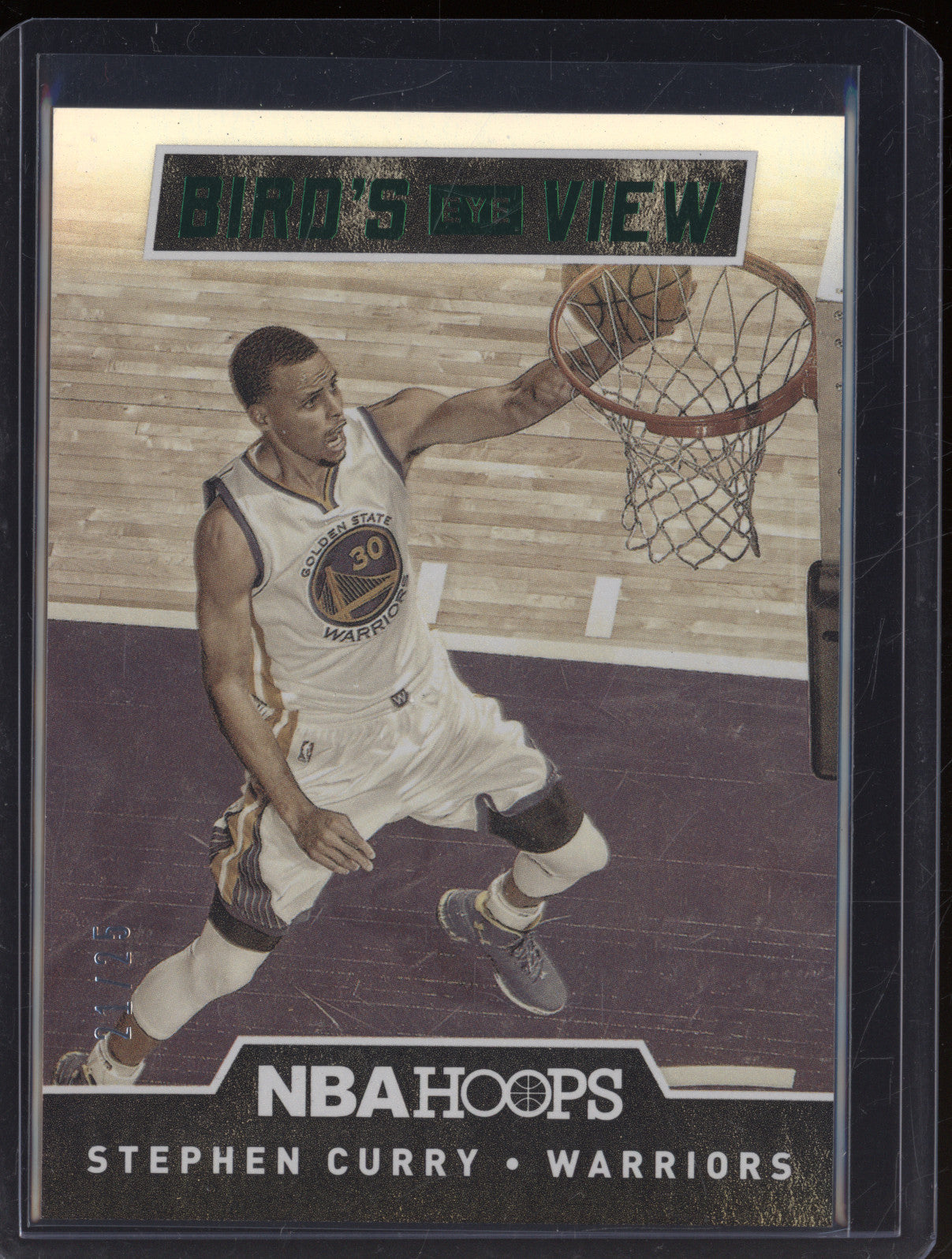 2015-16 Hoops 12 Stephen Curry Birds Eye View Green 21/25
