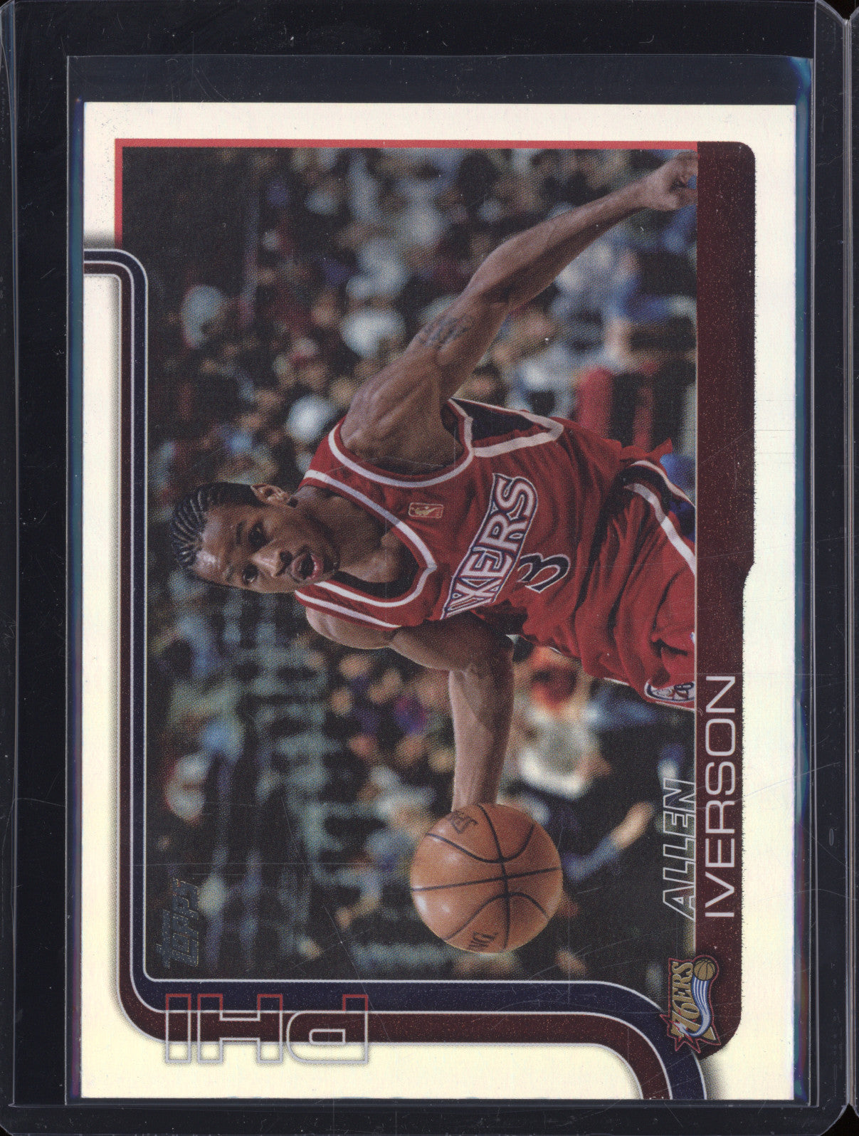 2025 NBA Basketball Topps Allen Iverson 253 Rainbow Foilboard