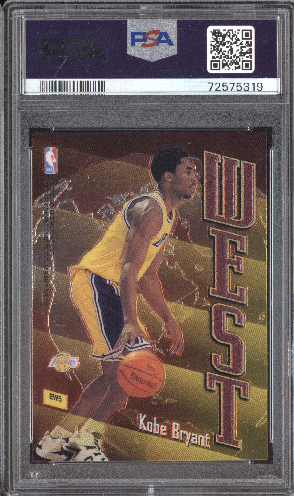 1998 Topps East - West EW5 Michael Jordan Kobe Bryant PSA 8