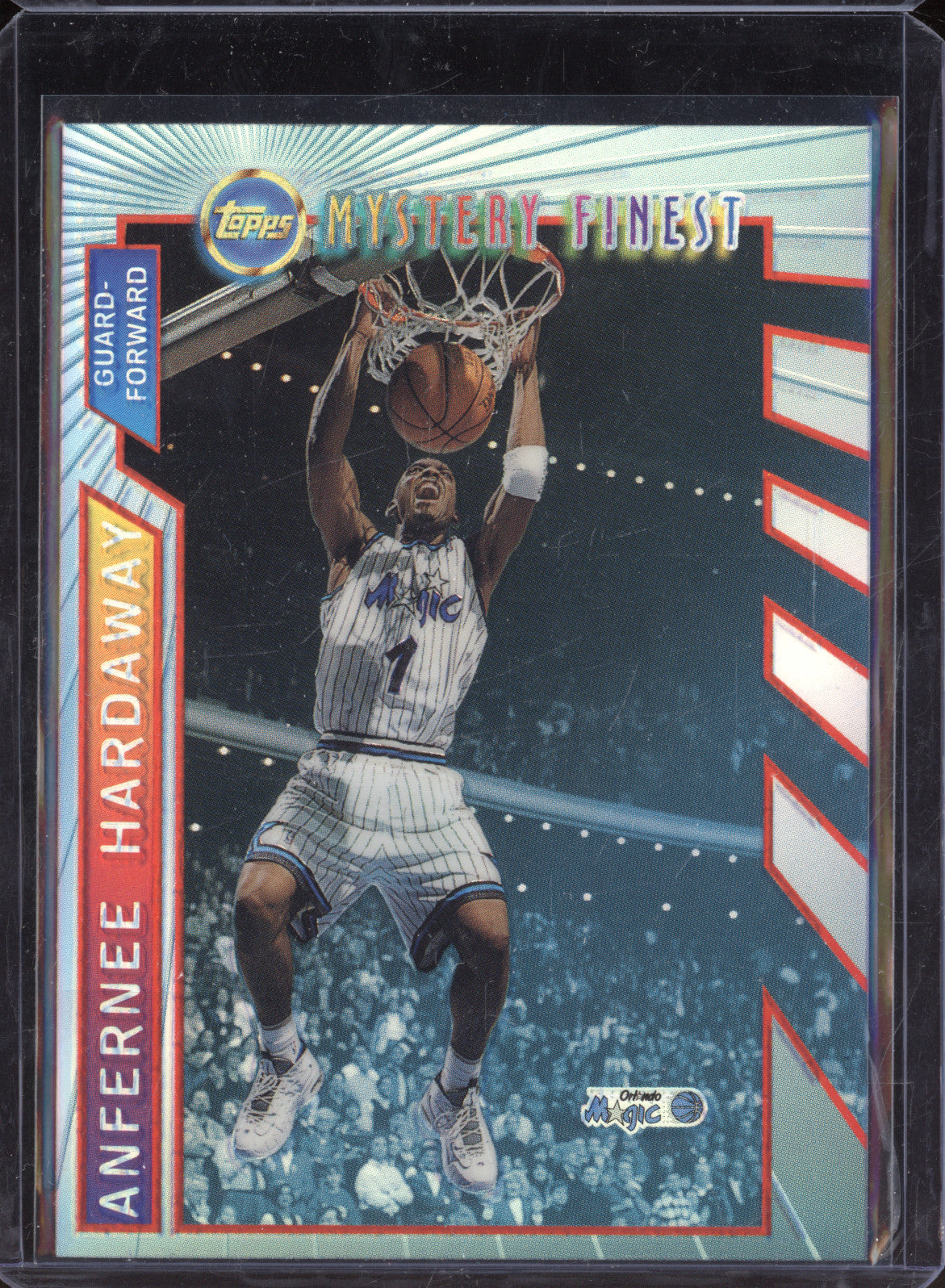 Anfernee Hardaway 1996 Topps Mystery Finest M3 Borderless Refractor
