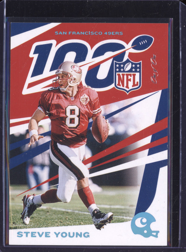 Steve Young 2019 Panini Chronicles 83 NFL 100 Platinum 1/1