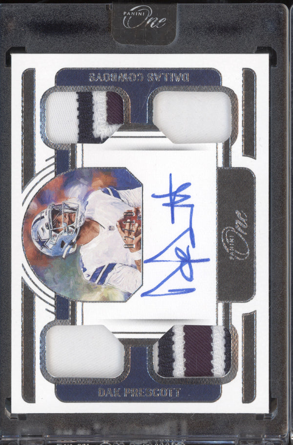 Dak Prescott 2022 Panini One 68 Quad Patch Autograph 2/10