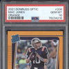 Mac Jones 2021 Panini Donruss Optic 206 Orange RC 16/199 PSA 10