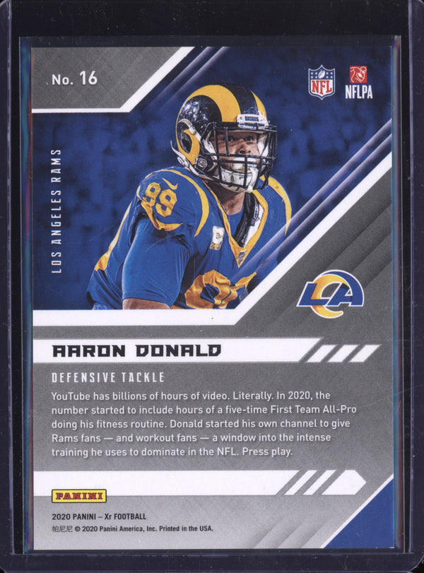 Aaron Donald 2020 Panini XR 16 Black 1/1