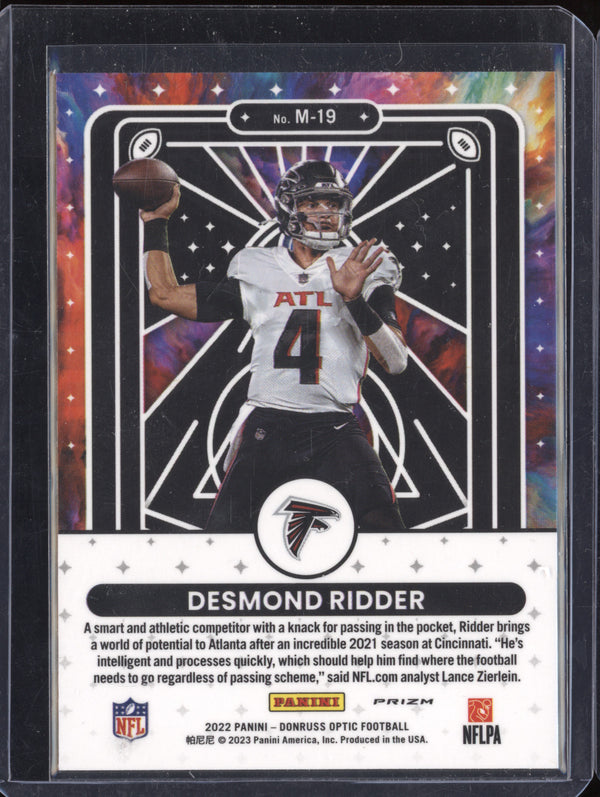 Desmond Ridder 2022 Panini Donruss Optic M-19 Mythical