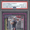 Bailey Zappe 2022 Panini Classics 171 PE Rookies Significant Auto H2 Purple RC 24/25 PSA 10/10