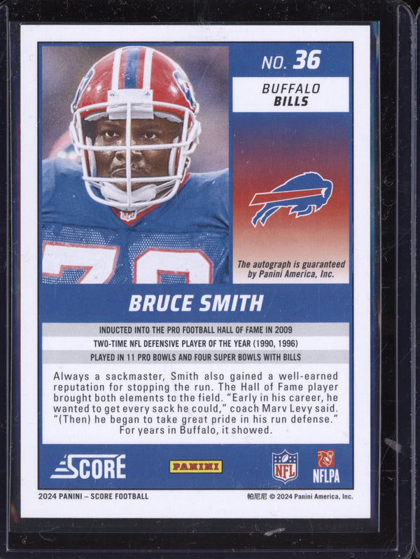 Bruce Smith 2024 Panini Score 36 Signatures