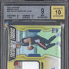 Bailey Zappe 2022 Panini Certified 221 Freshman Fabric Mirror Gold Jersey Auto RC 3/25 BGS 9/10