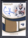 Cooper Kupp 2019 Panini Immaculate PPA-CKU Premium Patch Autograph 14/99