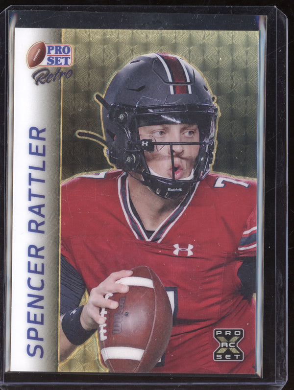 Spencer Rattler 2024 Leaf Pro Set RB-145 Super Prismatic Gold 1/1