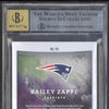 Bailey Zappe 2022 Panini Origins 191 Rookie Jumbo Jersey Auto Red RC 39/99 BGS 8.5/10