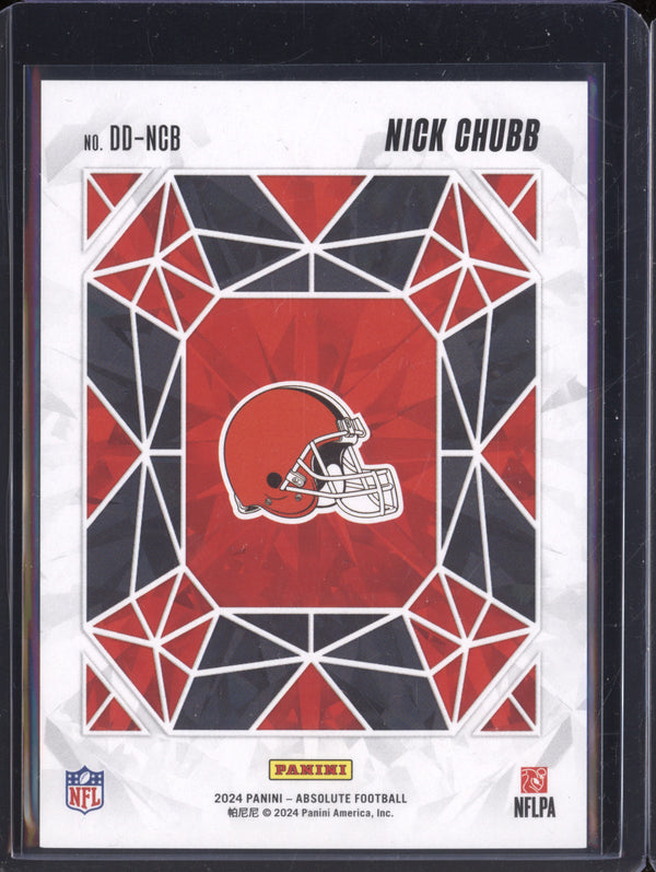 Nick Chubb 2024 Panini Absolute DD-NCB 9/25