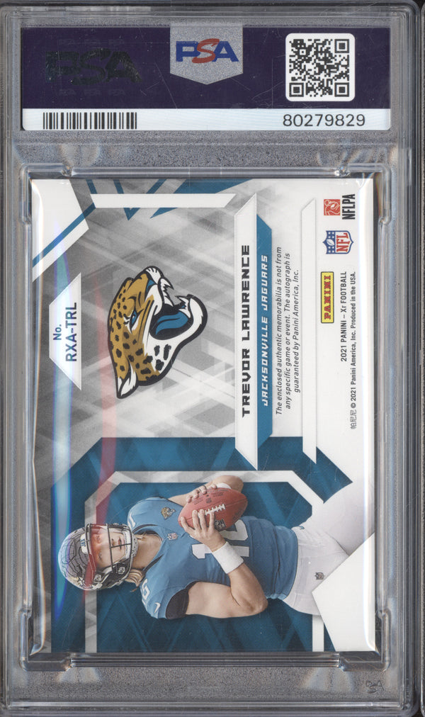 Trevor Lawrence 2021 Panini Xr RXA-TRL Rookie Xcellence Patch Auto RC /25 PSA 9