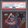 Wyatt Landford 2024 Topps Chrome Cosmic SF-97 Starfractor Red Flare RC /5 PSA 10