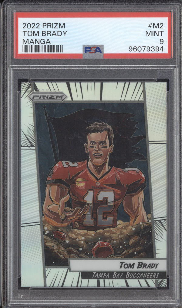 Tom Brady 2022 Panini Prizm M-2 Manga PSA 9