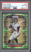 Tom Brady 2021 Panini Prizm 294 Neon Green Pulsar PSA 10