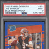 Joe Burrow 2020 Panini Select 301 Blue Press Proof RC PSA 9