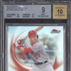 Mike Trout 2019 Topps Finest FOA-MT Finest Origins Autograph BGS 9/10