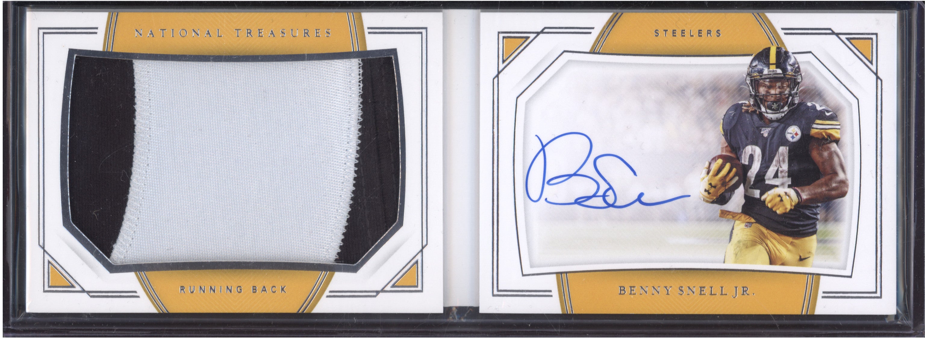 Benny Snell Jr 2019 Panini NT PSB-BS Rookie Jumbo Prime Auto Booklet RC 93/99