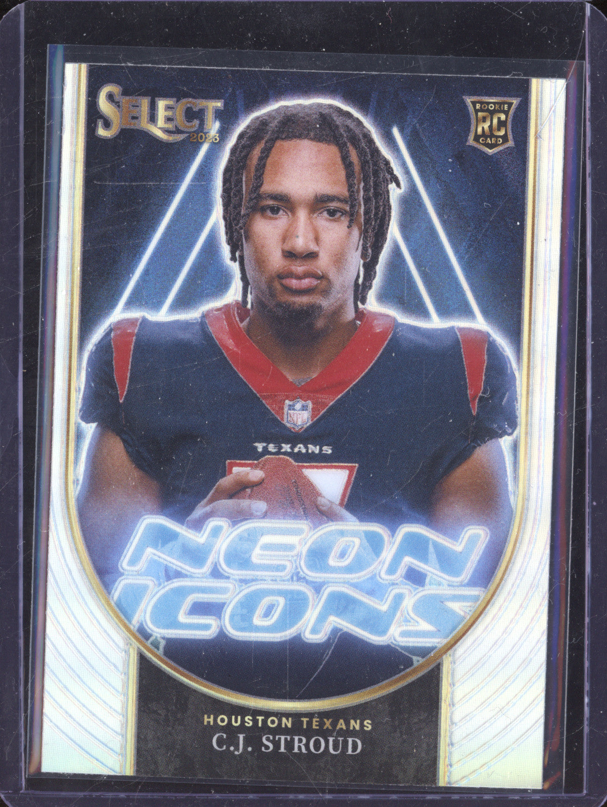 C.J. Stroud 2023 Panini Select NI-CST Neon Icons RC