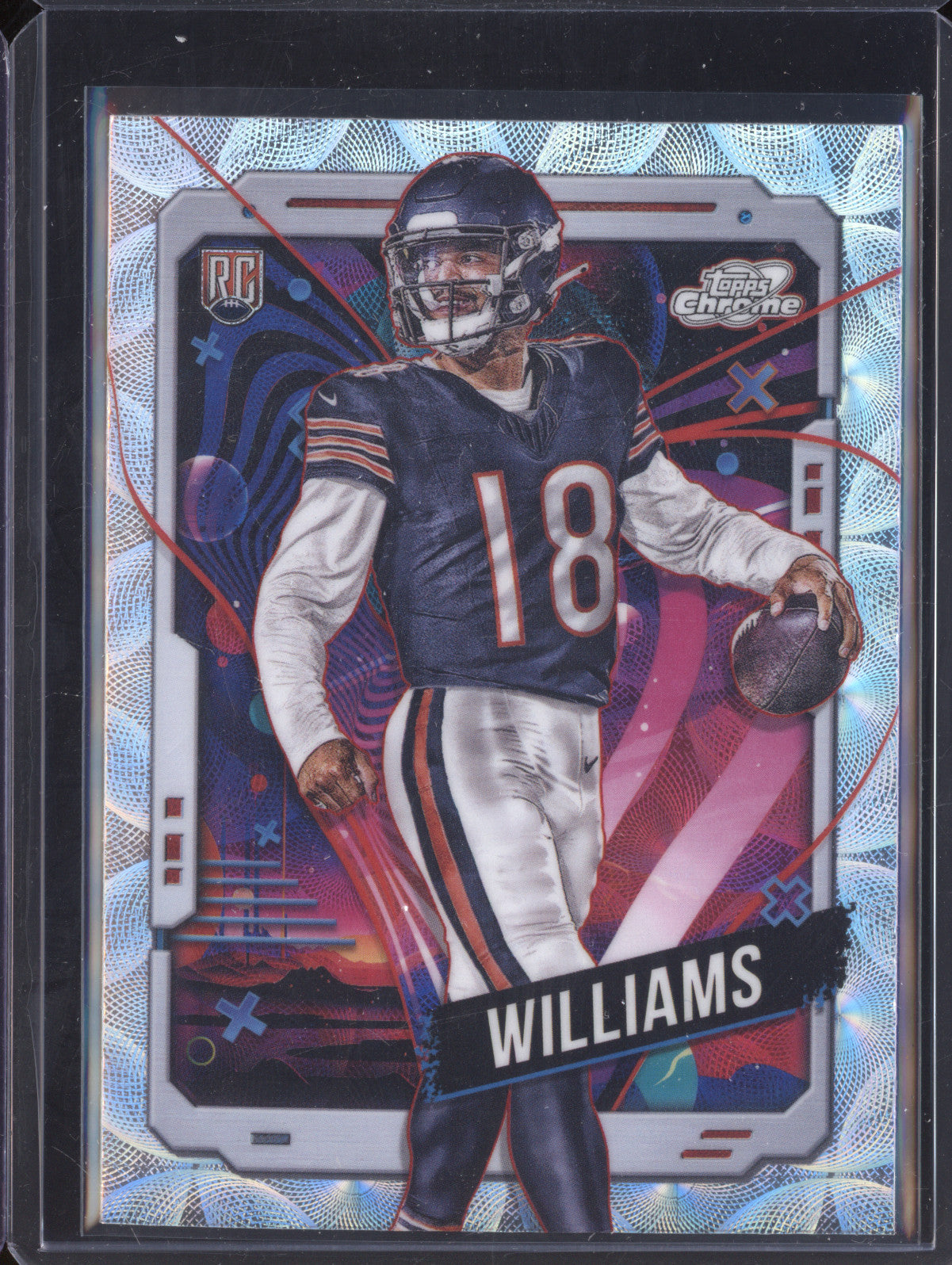 Caleb Williams 2024 Topps Cosmic Chrome 118 Nucleus RC