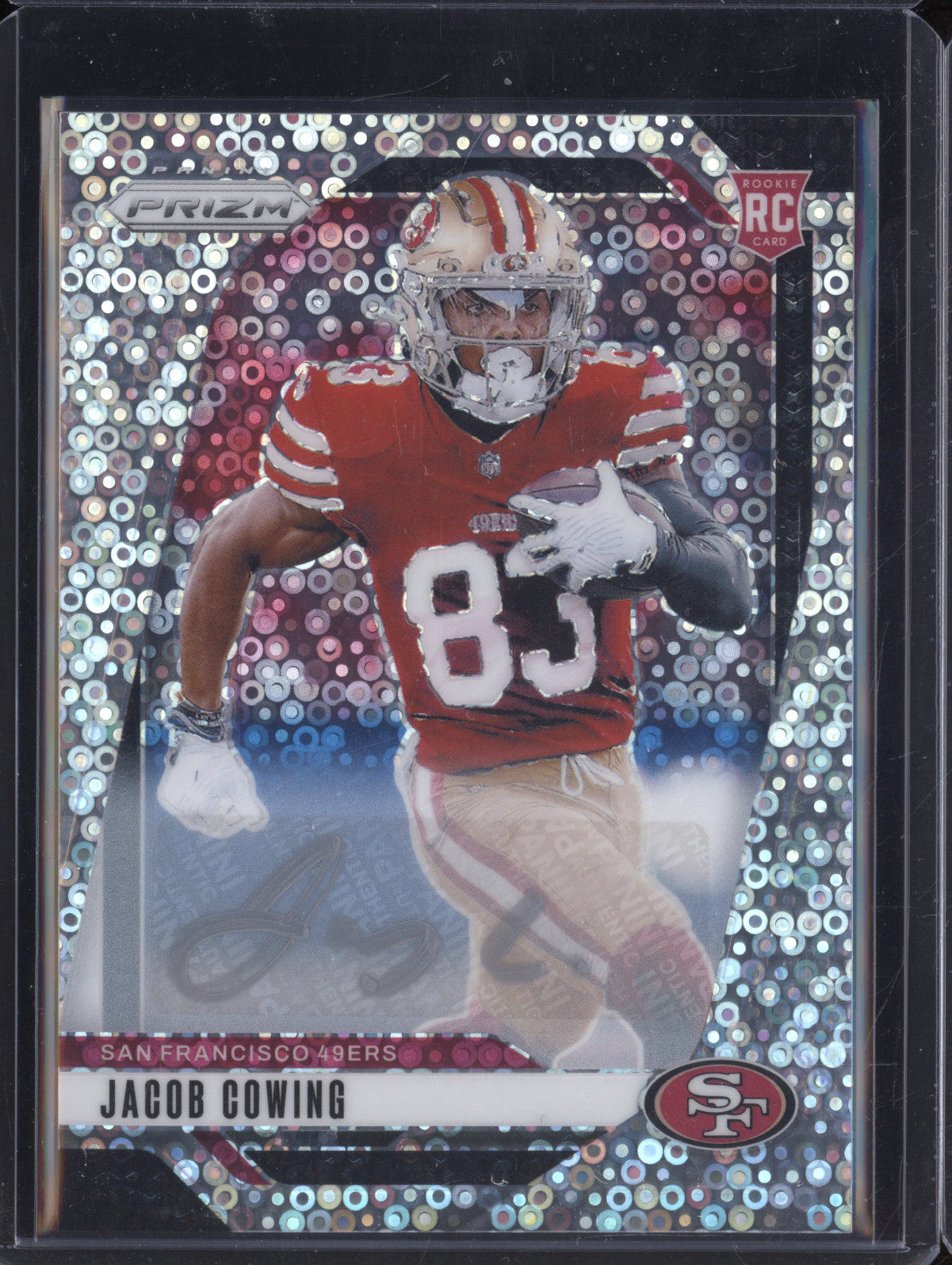 Jacob Cowing 2024 Panini Prizm 335 No Huddle Rookie Auto RC