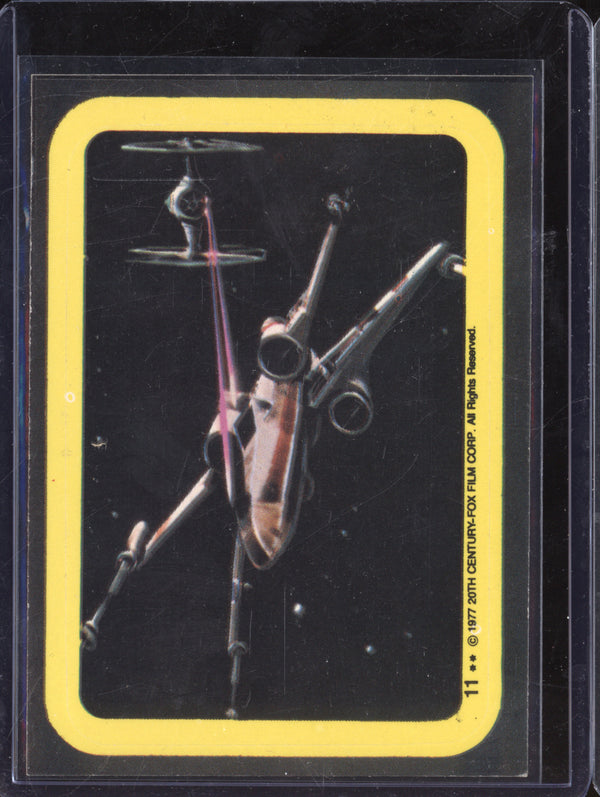 X-Wing 1977 Topps Star Wars Sticker 11 Sticker