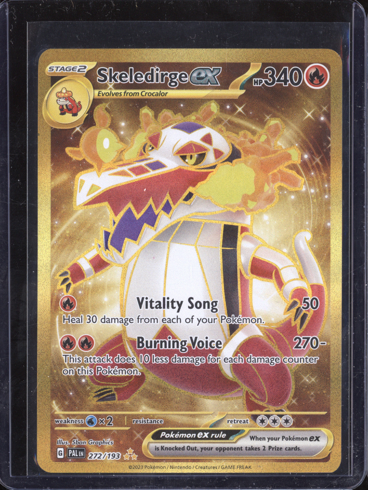 Skeledirge ex 2023 Pokemon Paldea Evolved 272/193 Hyper Rare