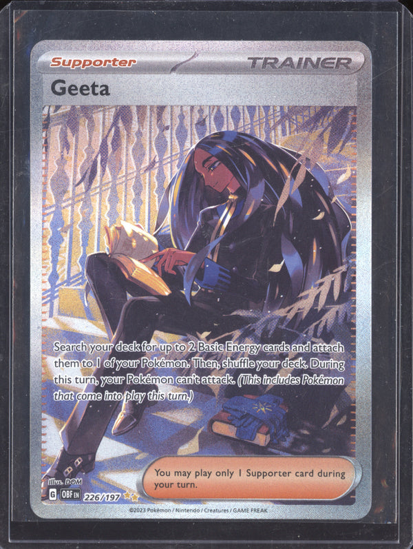 Geeta 2023 Pokemon Obsidian Flames 226/197 Special Illustration Rare