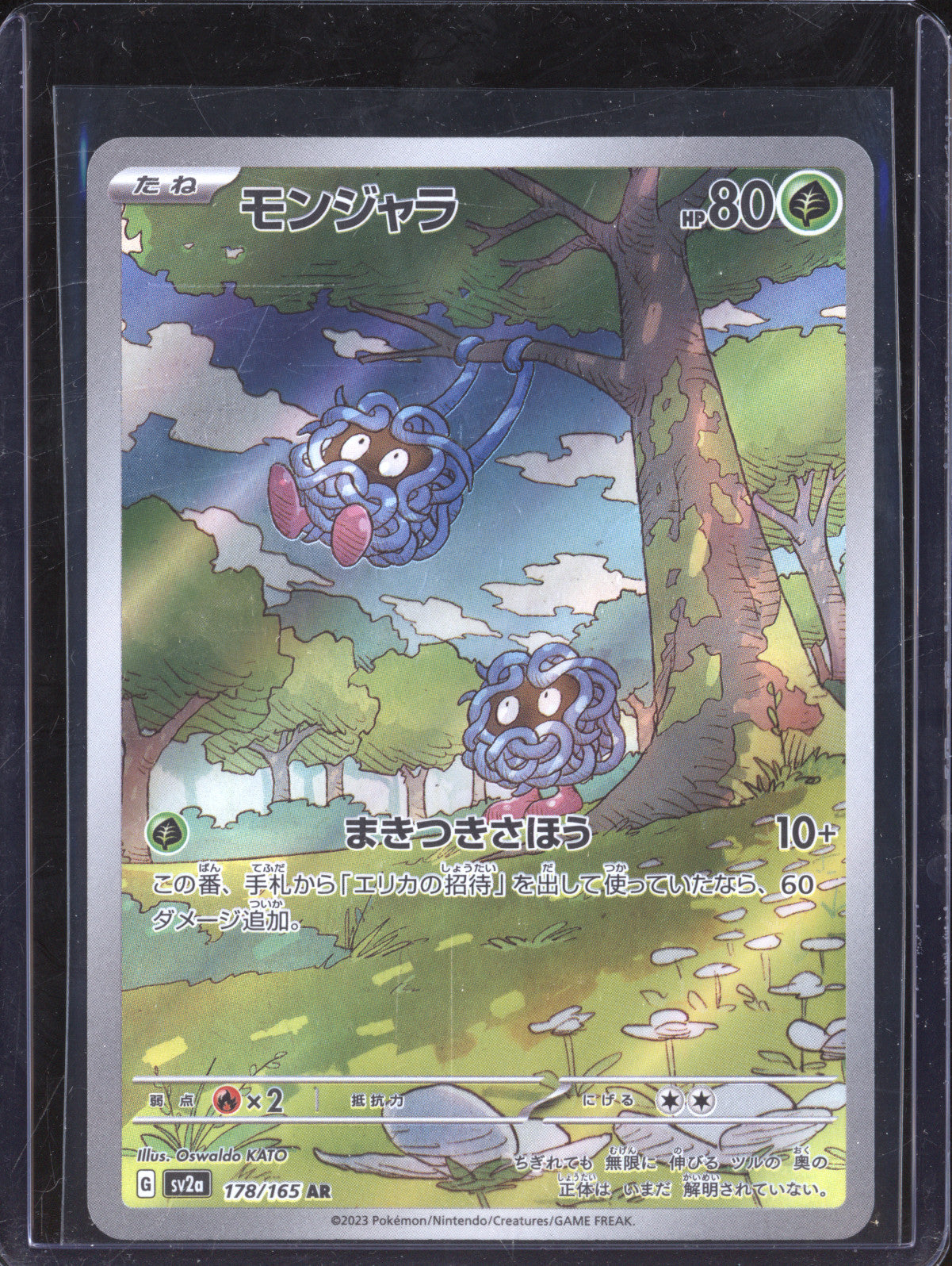 Tangela 2023 Pokemon Pokemon 151  Japanese  178/165 Art Rare