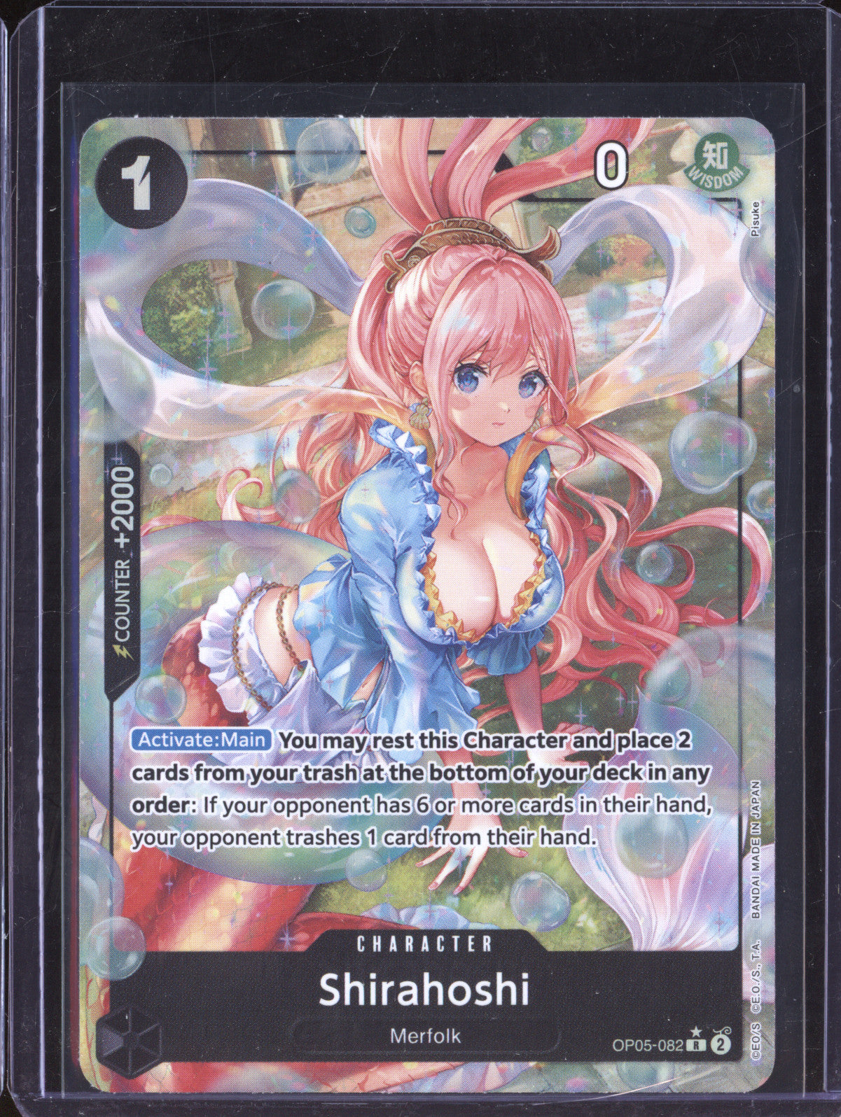 Shirahoshi (Alt Art) OP05-082 R – One Piece Card Best PRB-01 – Japanese – Near Mint