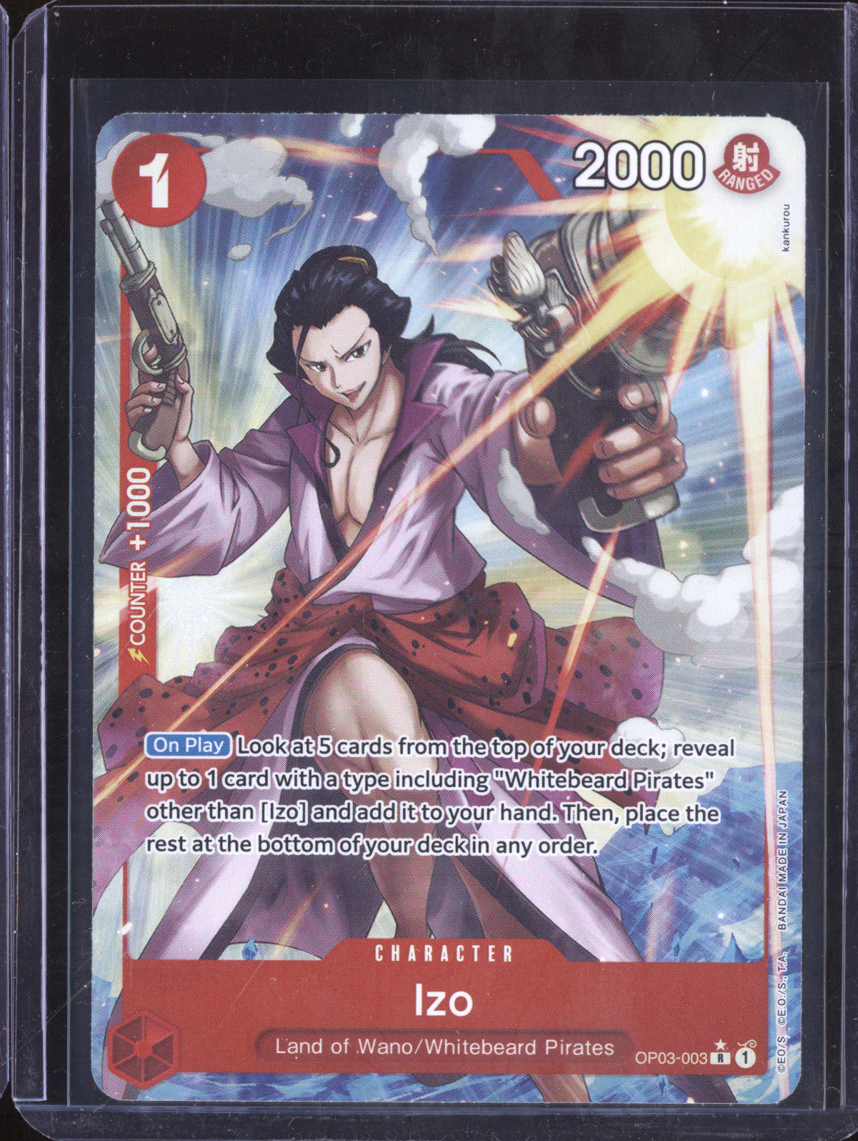 Izo 2024 One Piece The Best OP03-003 Rare Alternate Art