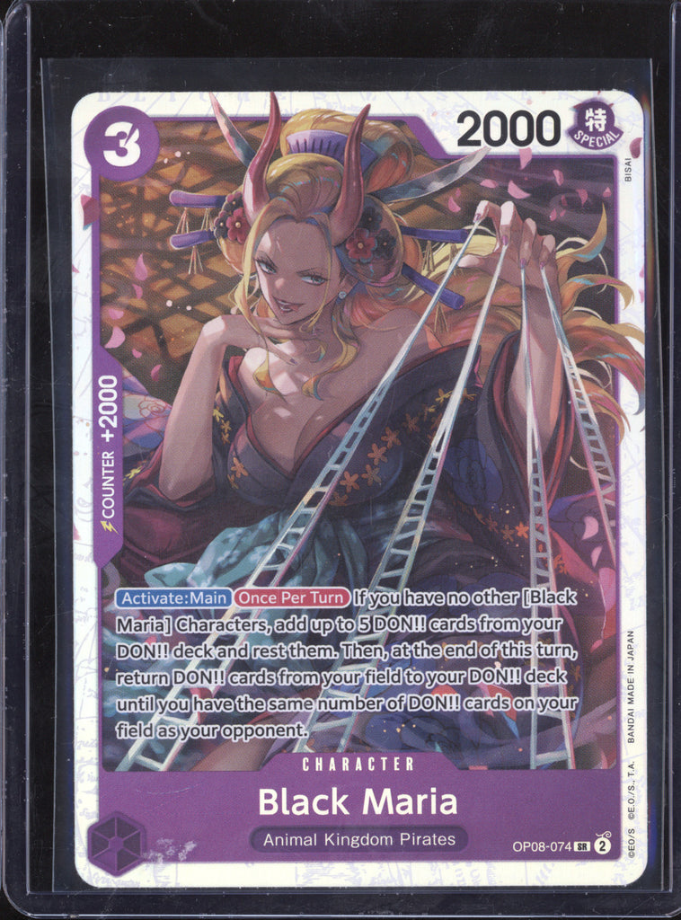 one piece card game black maria Black Maria 2024 One Piece Two Legends OP-08 074 Super Rare