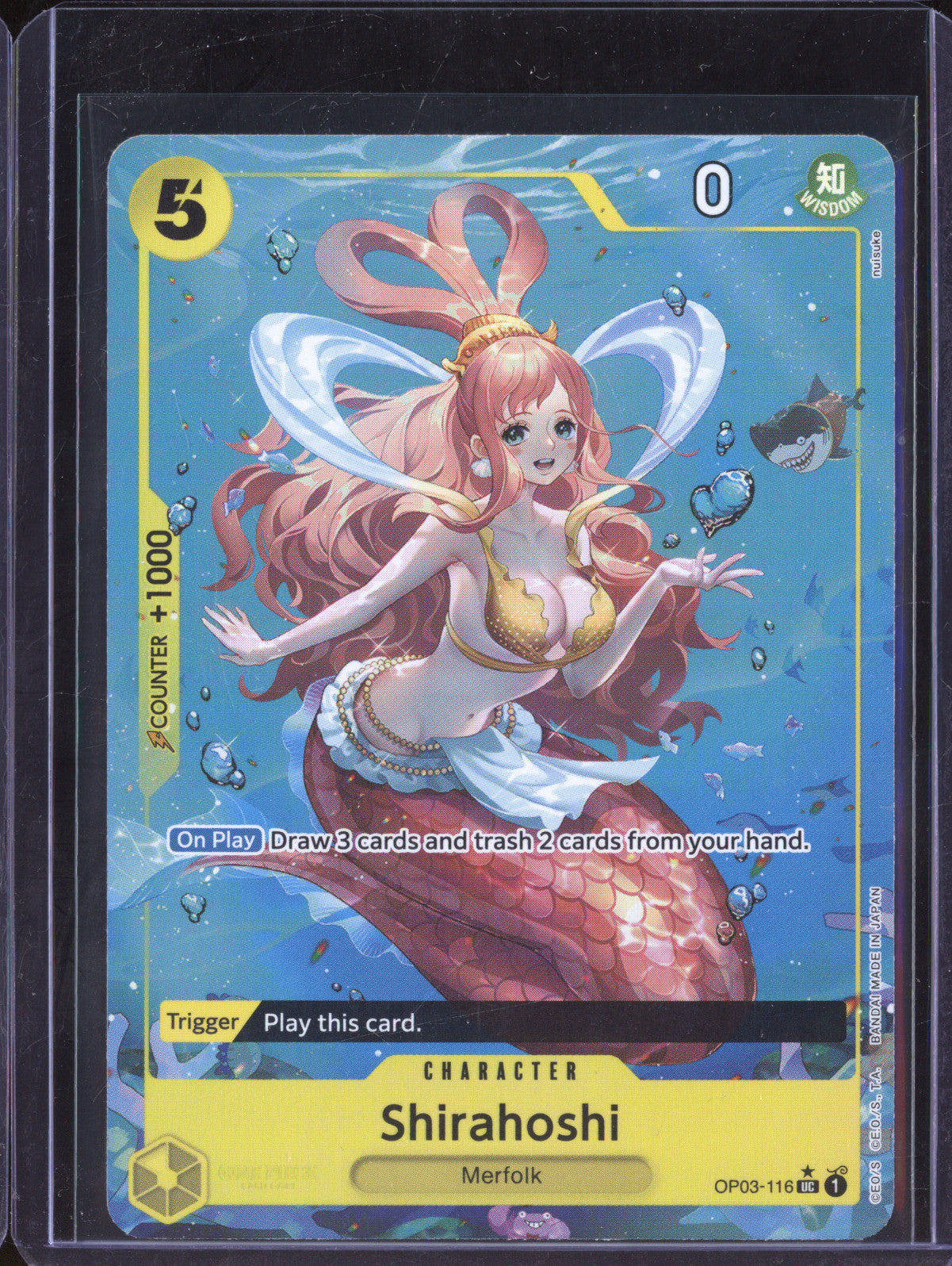 Shirahoshi 2024 One Piece The Best OP03-116 Uncommon Alternate Art