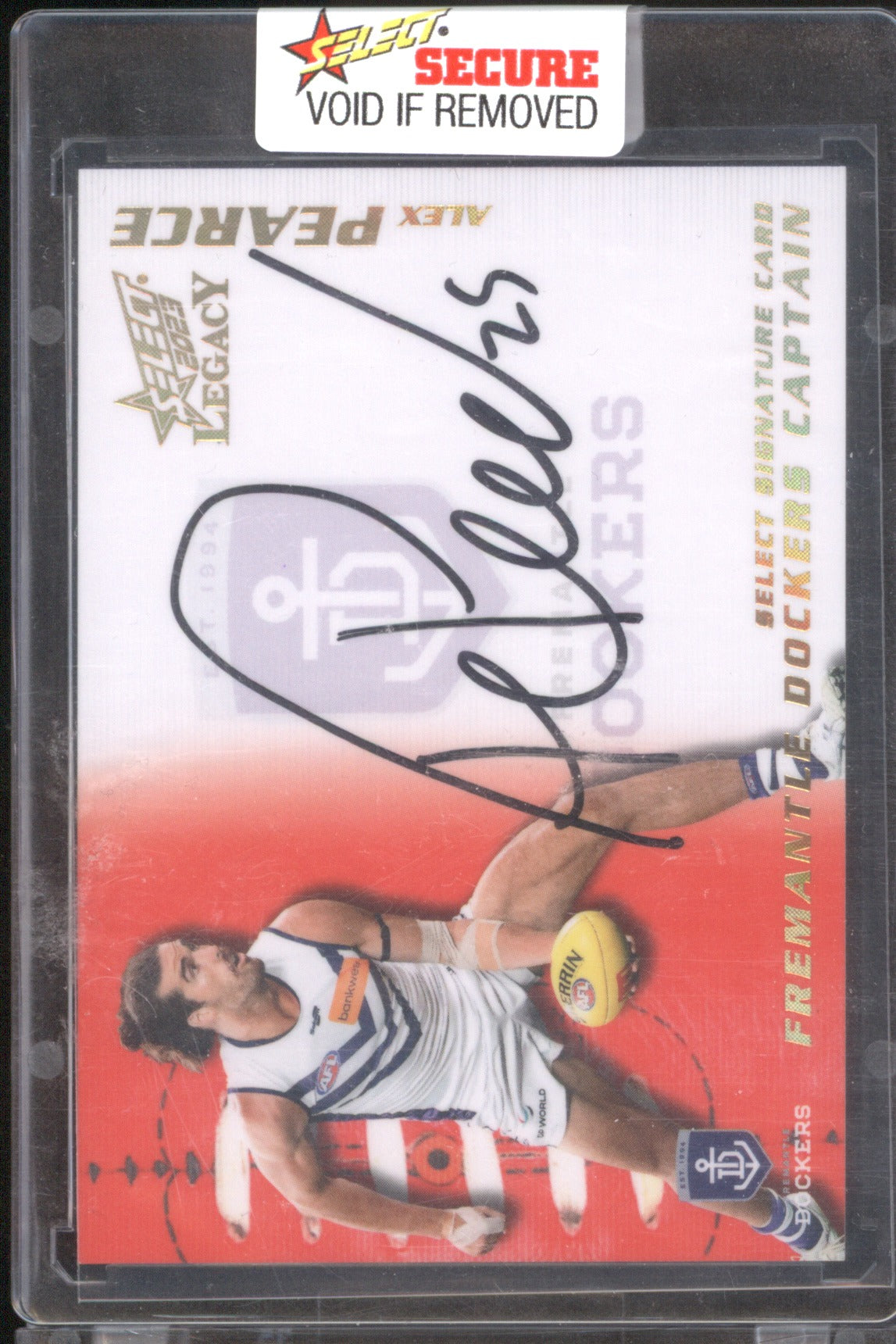 Alex Pearce 2023 AFL Select Legacy Captain Signature