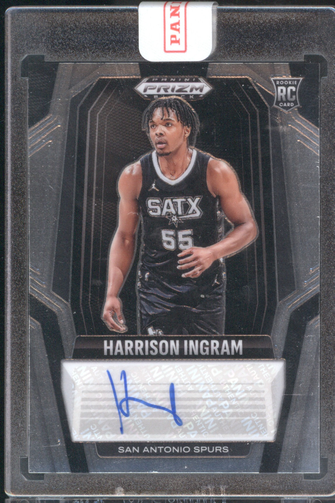 Harrison Ingram 2024-25 Panini Prizm Black #RS-ING Prizm Black Rookie Signatures