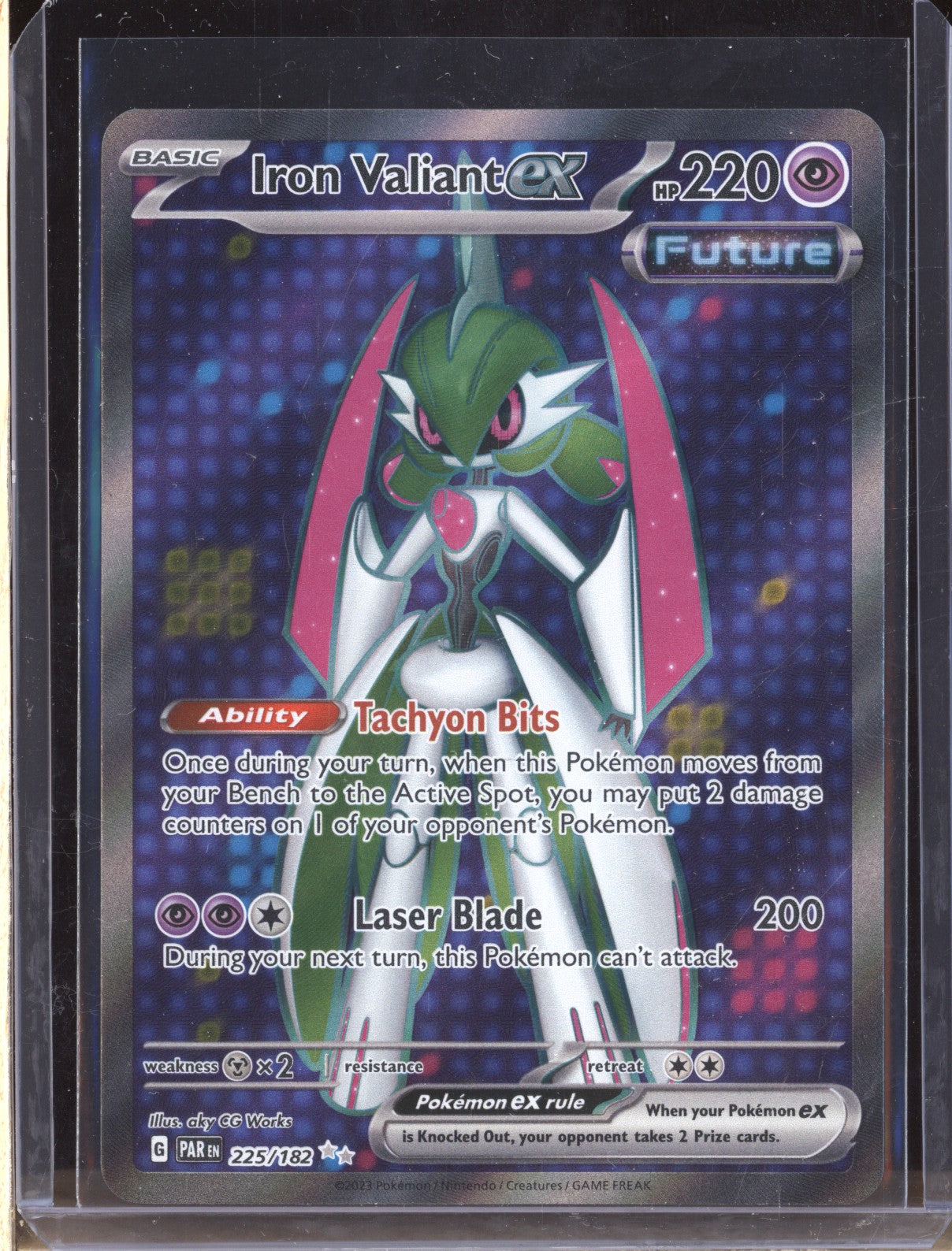 Iron Valiant ex 2023 Pokemon Paradox Rift 225/182 Full Art