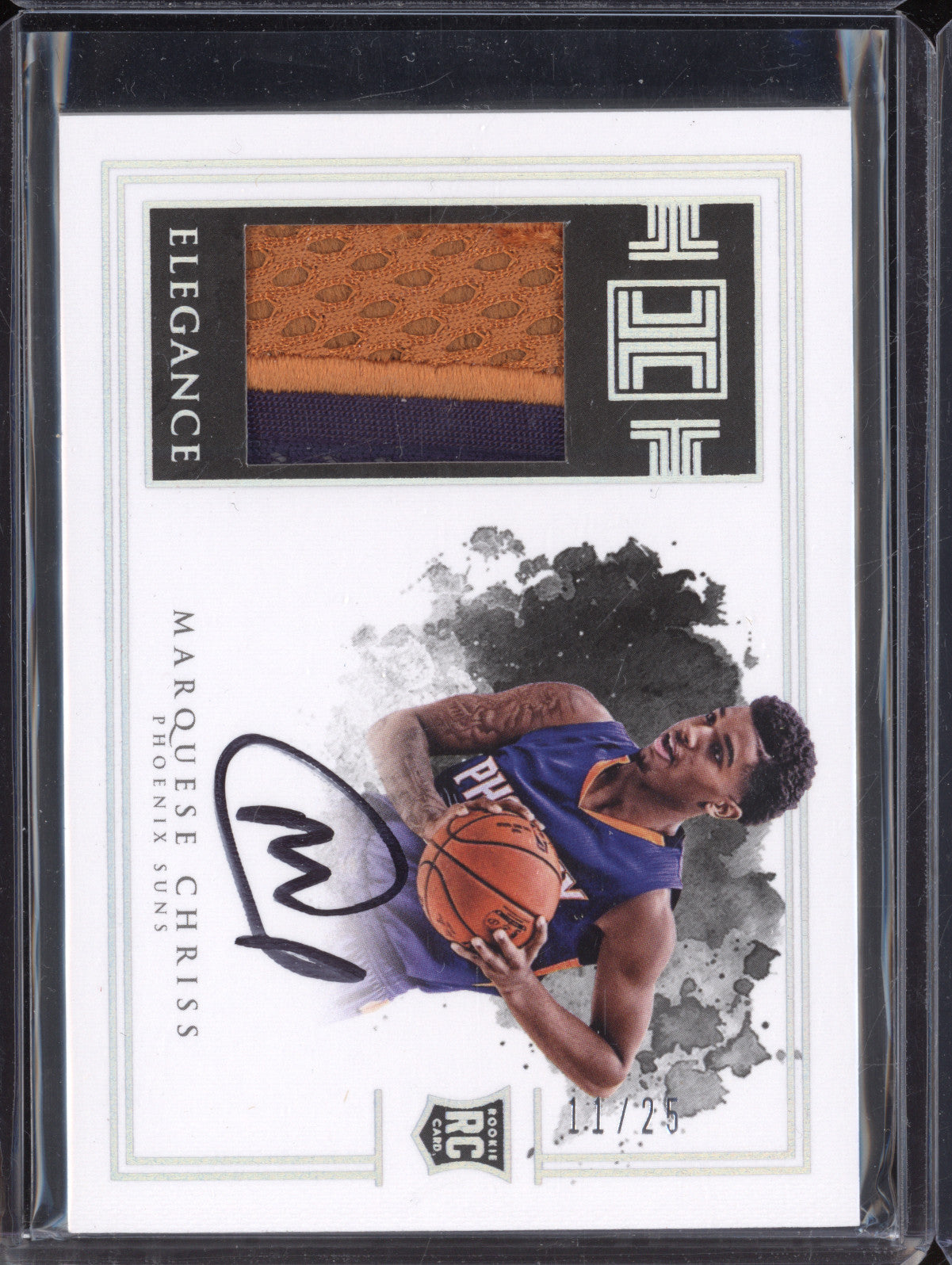 Marquese Chriss 2016 Panini Impeccable 141 Rookie Jersey Auto Holo Silver /5