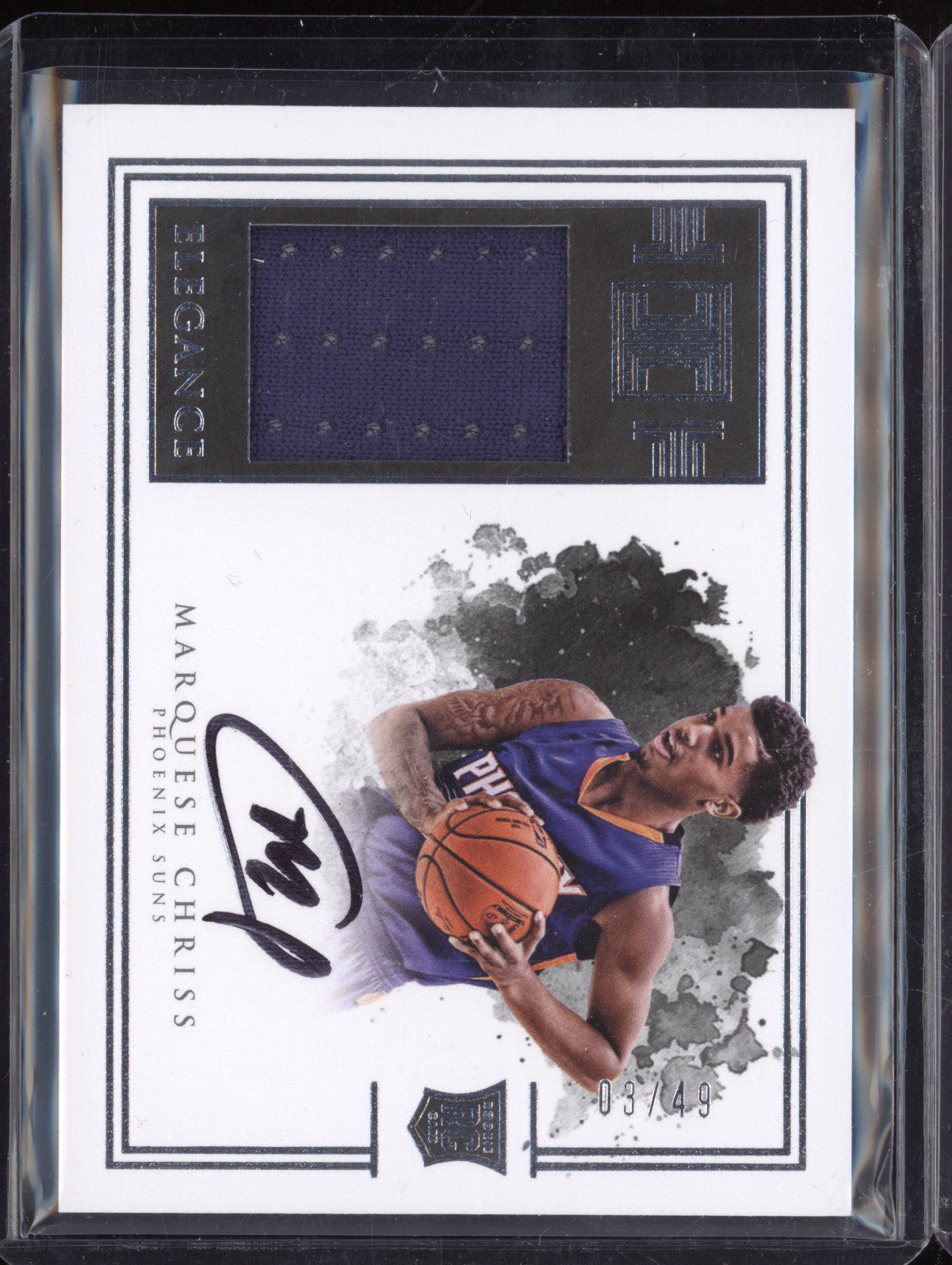 Marquese Chriss 2016-17 Panini Impeccable 141 Rookie Jersey Auto Silver RC 3/49