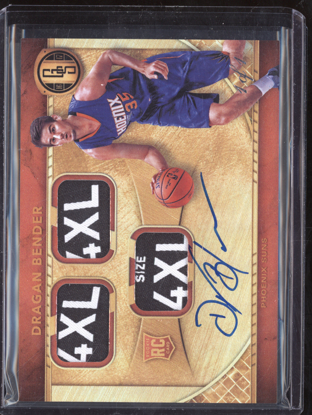 Dragan Bender 2016-17 Panini Gold Standard 272 Rookie Patch Auto Triple Tag 1/1