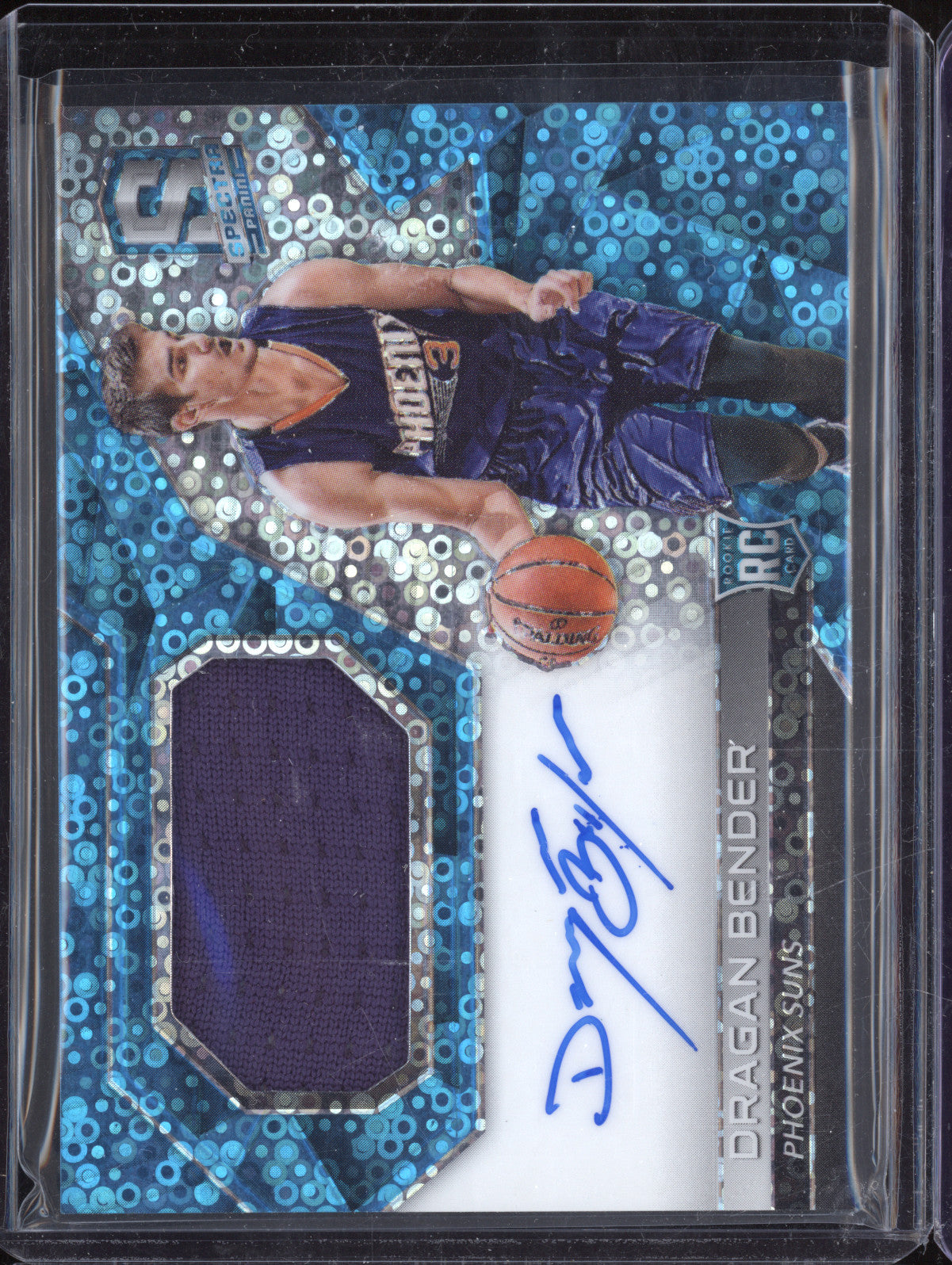 Dragan Bender 2016-17 Panini Spectra 106 Rookie Jersey Auto Neon Blue RC 39/99