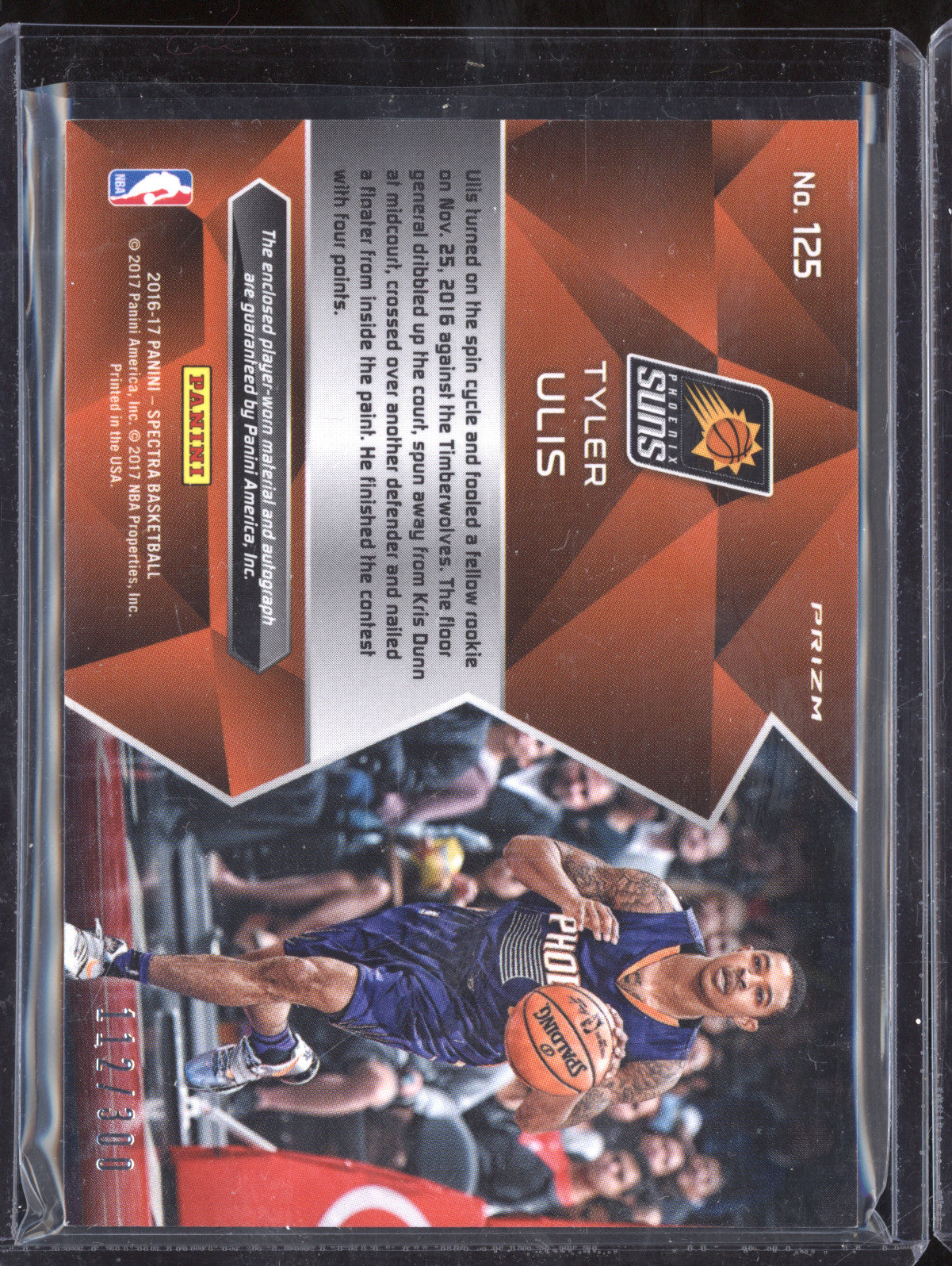 Tyler Ulis 2016-17 Panini Spectra 125 Rookie Jersey Auto RC 112/300