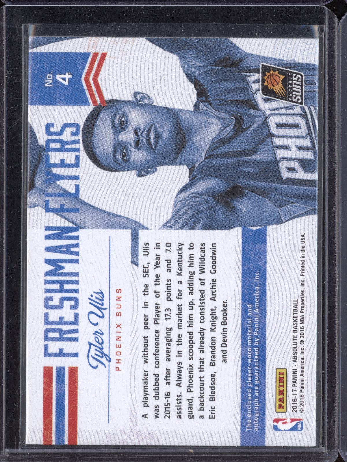 Tyler Ulis 2016-17 Panini Absolute Mem 4 Freshman Flyers Patch Auto Gold RC 1/10