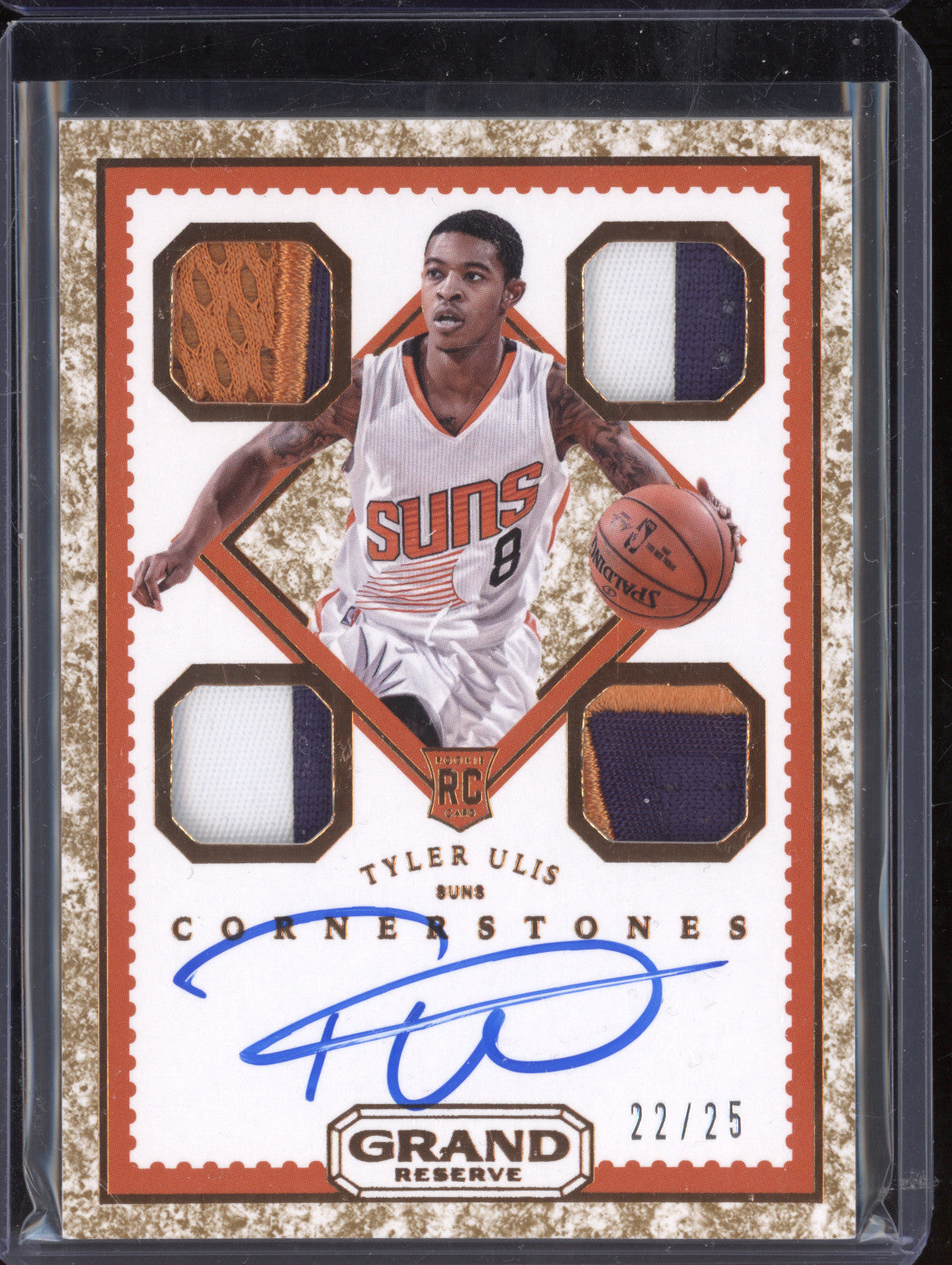 Tyler Ulis 2016-17 Panini Grand Reserve 138 Rookie Auto Quad Jersey Granite /25