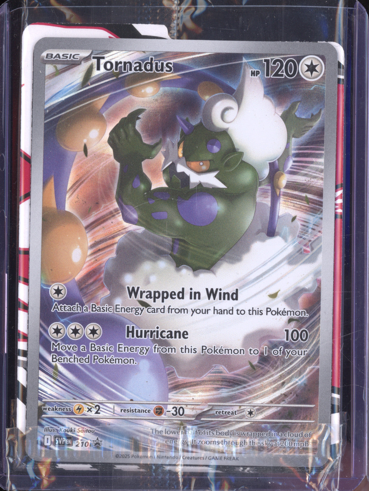 Tornadus 2025 Pokemon Scarlet & Violet Promos 210 Black Star Promo