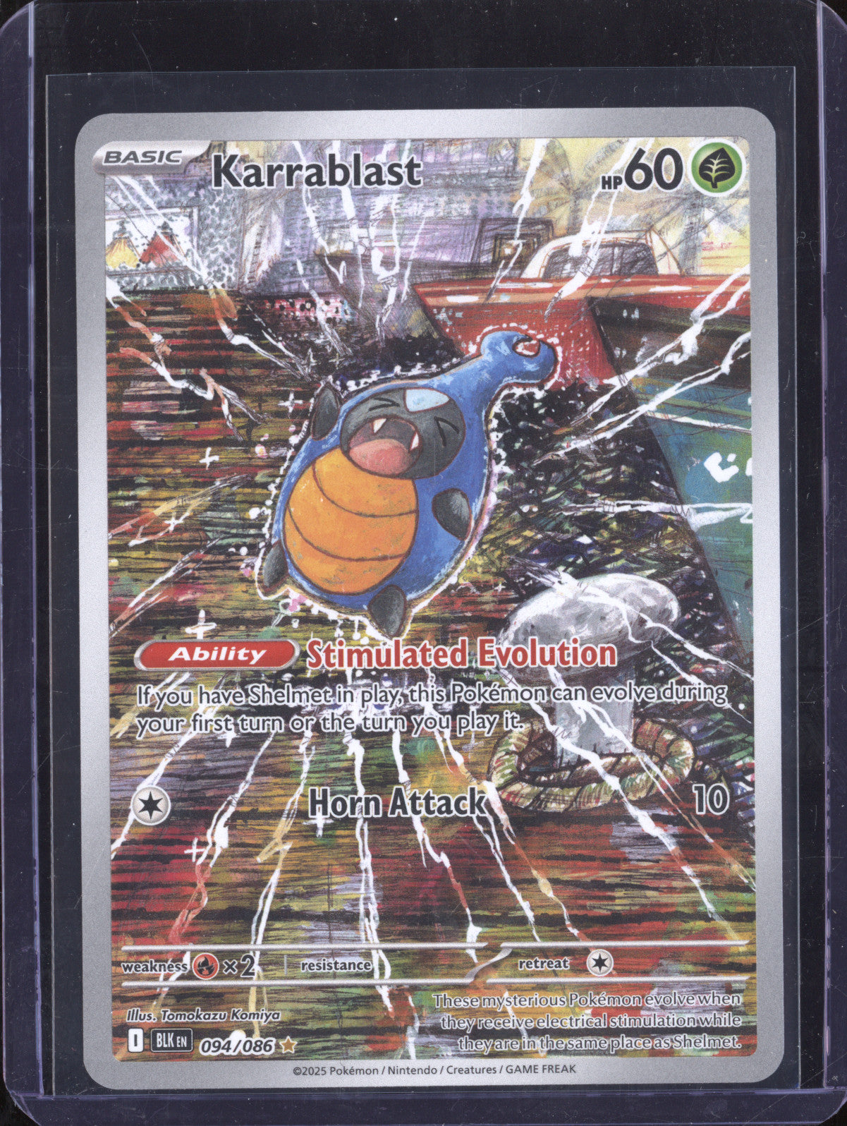 Karrablast 2025 Pokemon Black Bolt 094/086 Illustration Rare