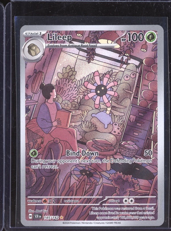 Lileep 2024 Pokemon Stellar Crown 145/142 Illustration Rare