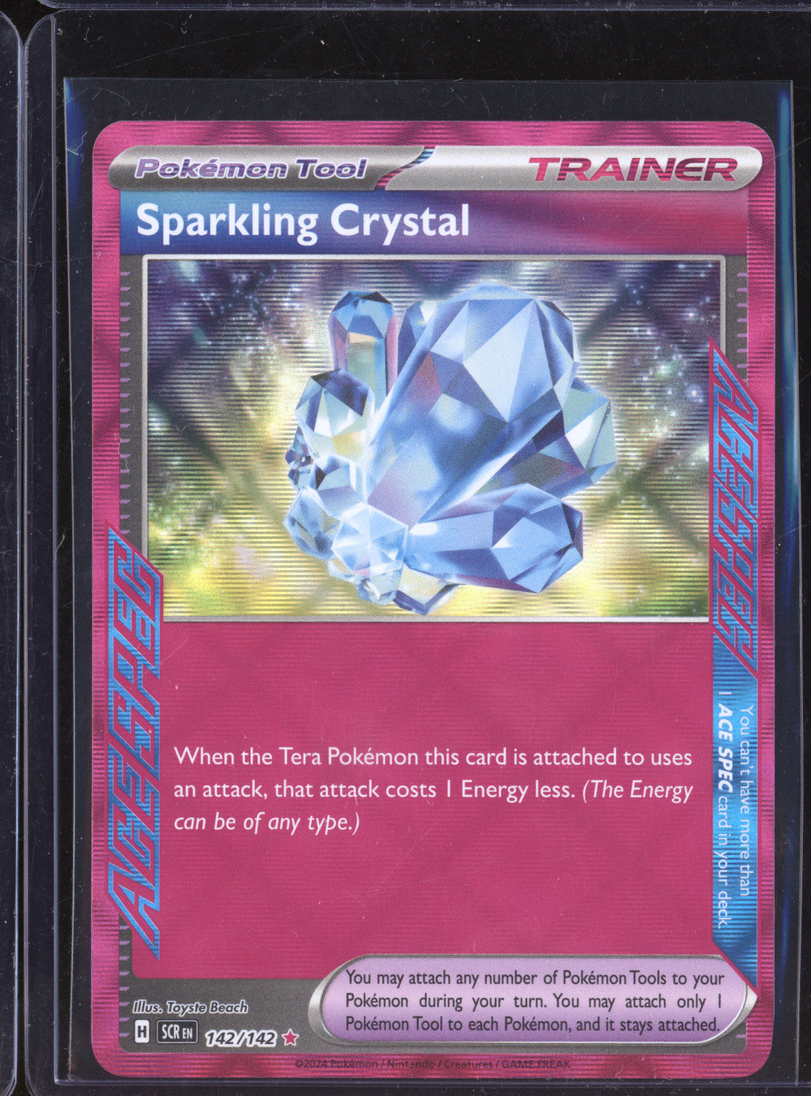 Sparkling Crystal 2024 Pokemon Stellar Crown 142/142 ACE SPEC Rare