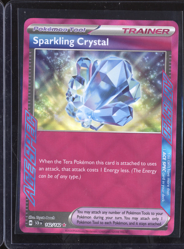 Sparkling Crystal 2024 Pokemon Stellar Crown 142/142 ACE SPEC Rare