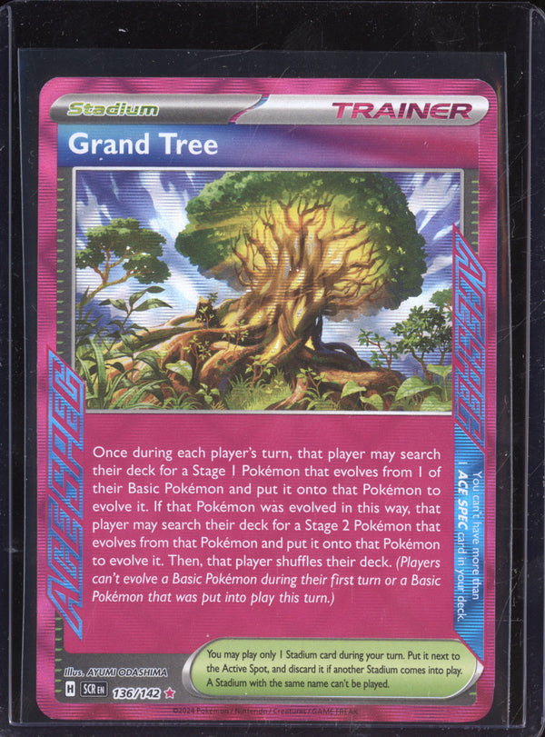 Grand Tree 2024 Pokemon Stellar Crown 136/142 ACE SPEC Rare